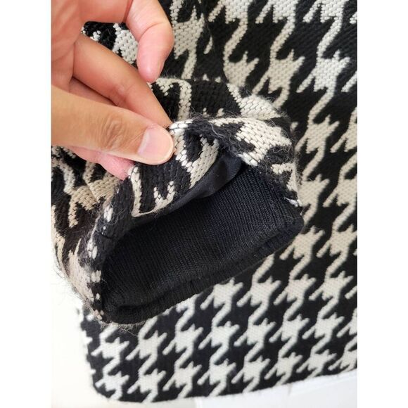 Theory houndstooth wool blend coat L - Picture 5 of 11
